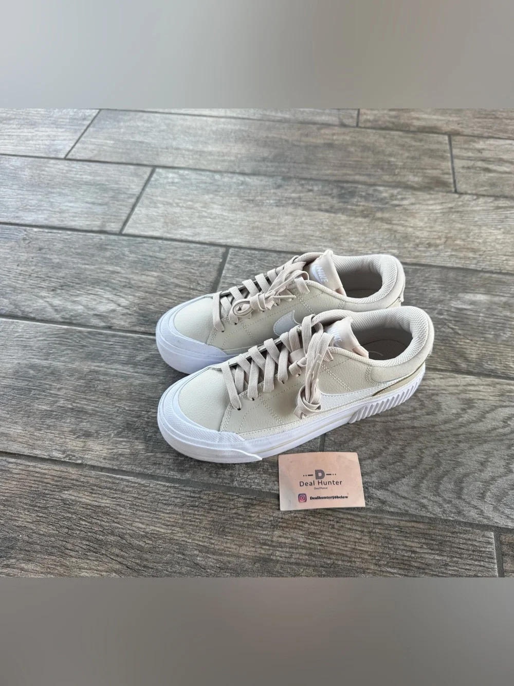 New Nike Court Legacy Lift 'Light Orewood Brown White' Women’s Shoes DM7590 111